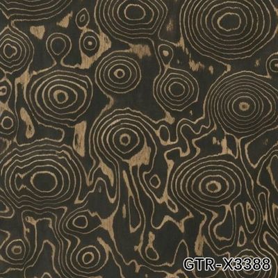 Chapa de madera reconstituida 2500*640mm Corte rebanado de madera de raíz para puertas interiores Puede copiar la muestra del cliente