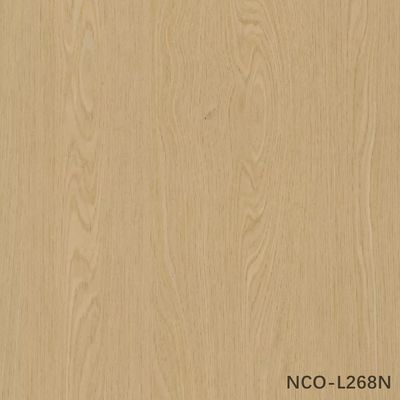 Nuevo diseño de chapa de madera de ingeniería de roble chino NCO-L891N/L268N de 0,3 mm con respaldo afelpado para frentes de armarios
