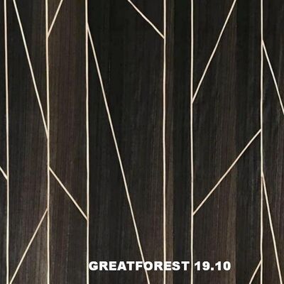 Parquet artístico Veneer de madera Geométrica Estética Popular Figura Geométrica 0,50 mm de espesor Para puerta de madera