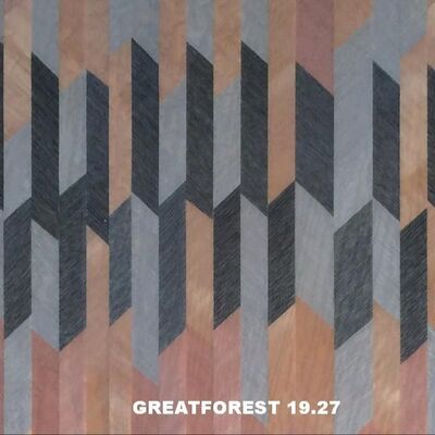 Artístico Parquet de madera Veneer collage simétrico patrón geométrico rico en color Pintura de madera 0,55 mm