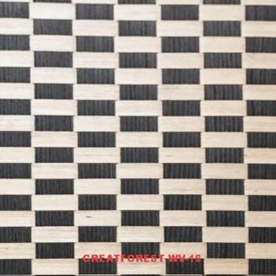 0.55mm Woven Wood Veneer Lattice Texture Customizable Not Paper For Advanced Club