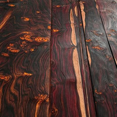 Chapa de Madera Natural Tintada con Plantas Iridescentes Vibrantes, Chapa de Madera Decorativa Sostenible y Ecológica para Diseño de Muebles de Interior de Lujo