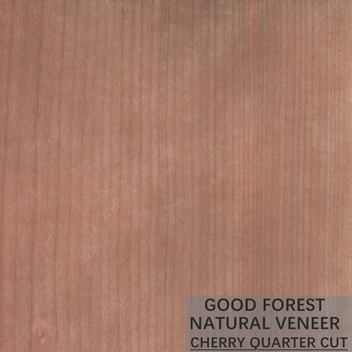 Color natural de Cherry Veneer Quarter Cut Smoked de la decoración popular