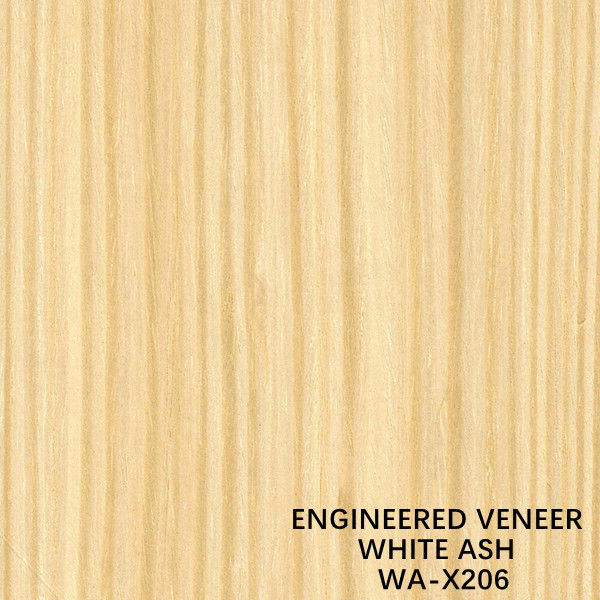 Ash Wood Veneer Sheets blanco recompuesto con - un corte del cuarto X206 para la madera contrachapada de lujo