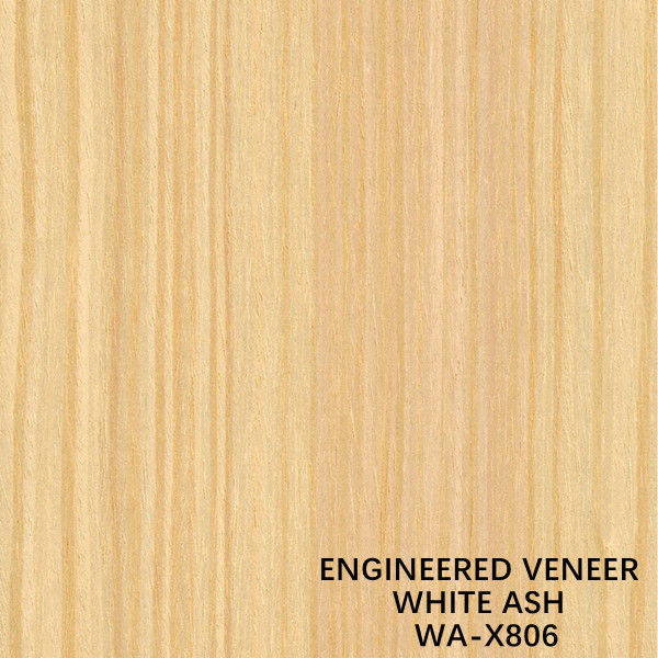 Ash Wood Veneer natural decorativo reconstituido con las artesanías Fineline - de un grano X806