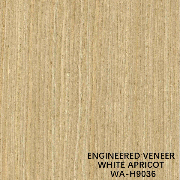 El ISO la madera blanca del albaricoque de la simulación chapea el corte recto H9036 para el fabricante From China de la cara del gabinete