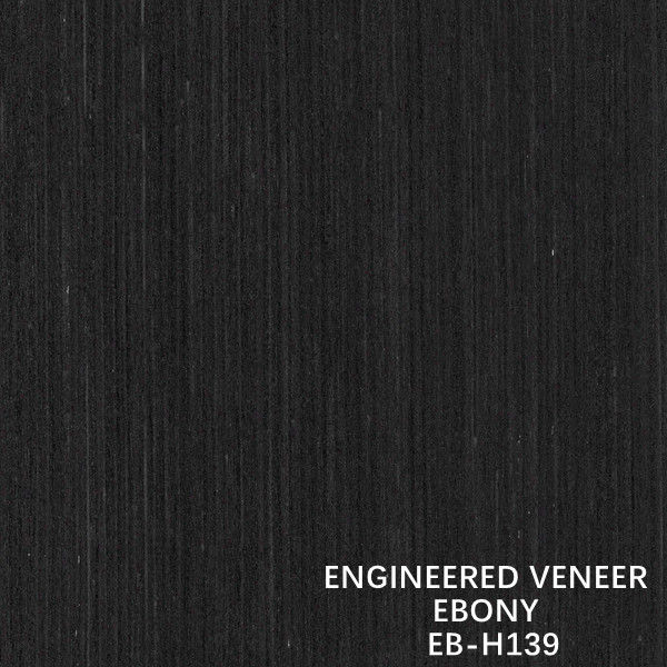 Color oscuro compuesto del grano H139 de Ebony Wood Veneer Straight Fineline para la madera contrachapada