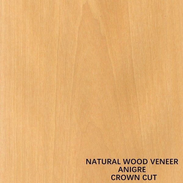 Decoración Veneer de madera negra natural Coroneta de corte plano Grano 0,18-0,55 mm de espesor