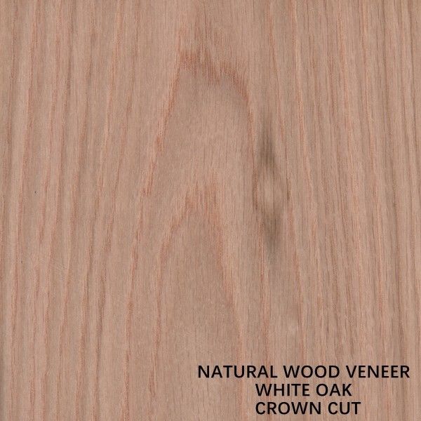 La madera de roble natural americana chapea la corona cortada plana cortó el grueso 0.5-0.55m m del grado del AAA del grano para la cara China del gabinete