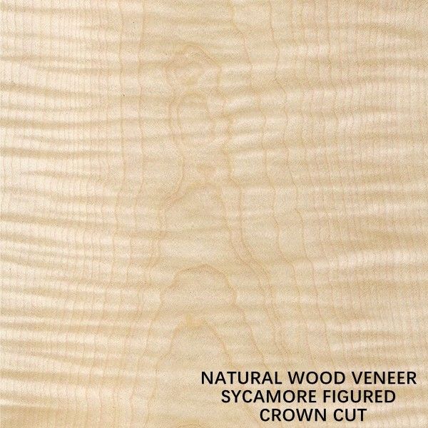 Europa que la madera figurada natural del sicómoro chapea la corona cortada plana cortó el grueso 0.5m m para morir y el gabinete