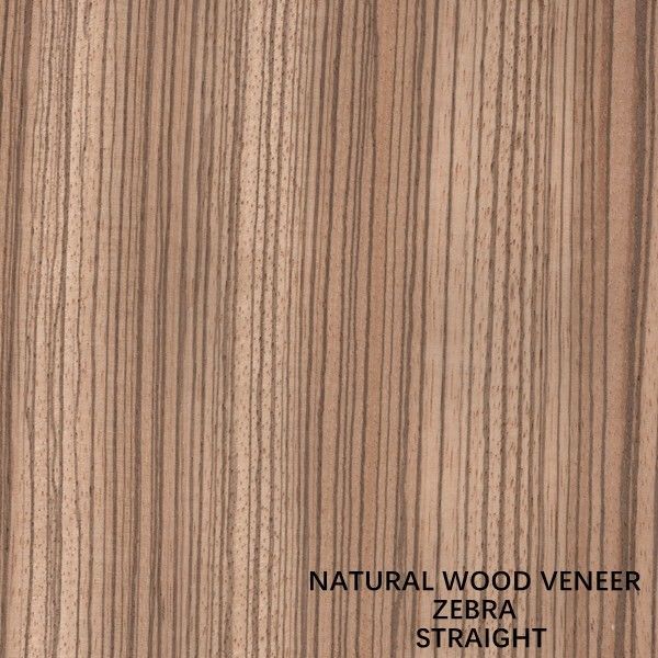 El cuarto natural de Zebrano de la chapa de madera de la cebra de las Áfricas occidentales cortó el grano recto de alta calidad para el coche que China interior hace