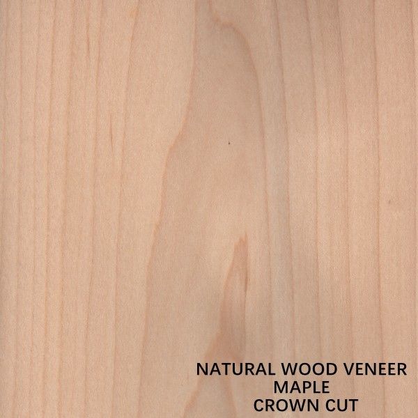 El arce natural americano que la madera chapea la corona cortada plana cortó la buena calidad del grueso 0.5m m para los muebles y el instrumento musical