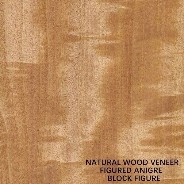 Figura de madera natural color uniforme 0.5m m del bloque de la chapa de Anegre África del grano