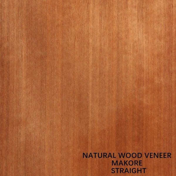 grado natural AAA del grano recto de la chapa de madera de África Makore de los instrumentos musicales de 0.5m m