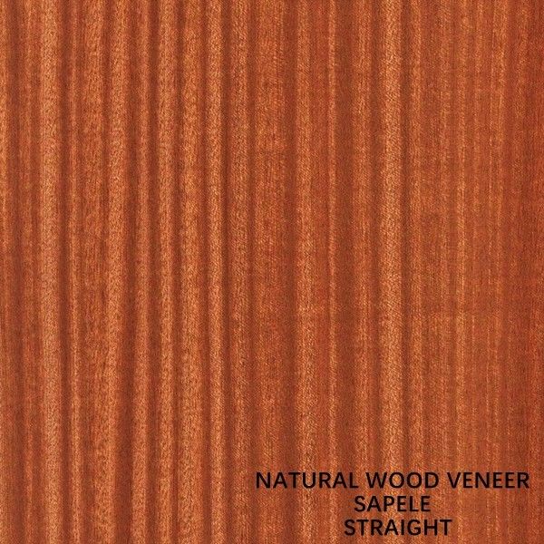 El cuarto cortó la chapa natural recta de madera de África Sapele para las caras y el suelo del entarimado