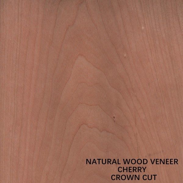 La corona cortada plana cortó a Cherry Wood Veneer natural 0.15-0.5m m para el panel y la cara de los muebles