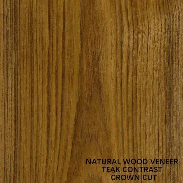 El gabinete/la puerta pone en contraste la línea negra grano de la corona que la madera natural de la teca chapea 0.15-0.55m m