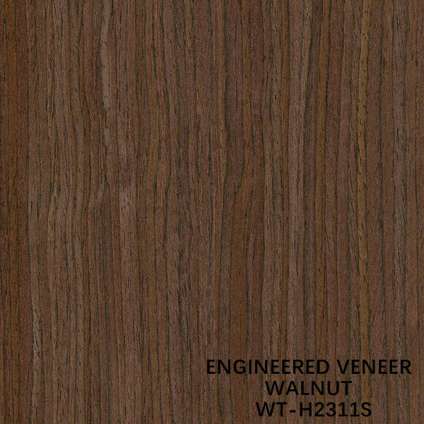 Tamaño estándar 2500*640m m del grano recto de la chapa de madera reconstituida de la nuez para la decoración interior