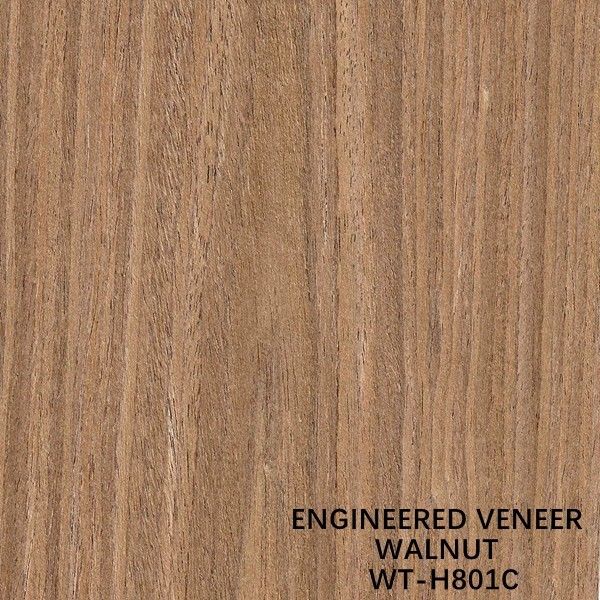 Grano reconstituido de la corona del corte del plano de la chapa de madera de la nuez para las puertas y el grueso de Windows 0.15-0.55m m
