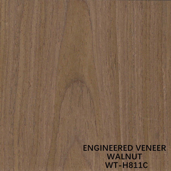 Corte en rodajas Recon Chapa de madera de nogal H811C Corona Copia 2500 * 640 mm Puerta Piel Tamaño alargado