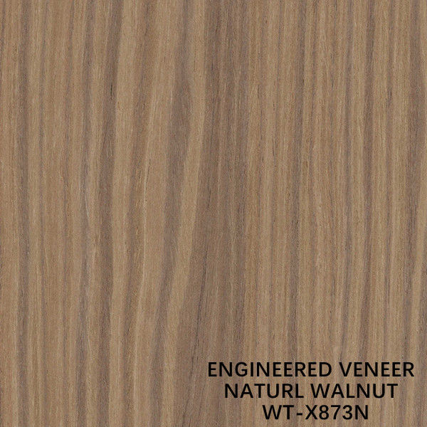 Encima de un grano de corona de cuarto de nuez natural de chapa de madera diseñada 2030/2500/2800/3050 mm de longitud
