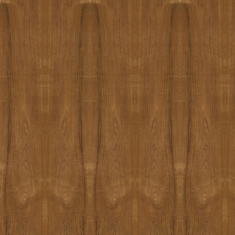 Tablero de madera contrachapada de lujo de chapa de madera de corona de teca natural Tablero base de muebles de aglomerado Mdf 2440 2745 mm de longitud