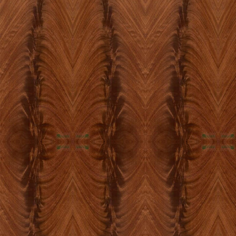 Decoración de hotel, chapa de madera de caoba Natural, grano de entrepierna Normal ONU hecho por el hombre