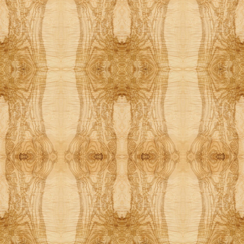 Suposición alargada Ash Burl Oliver Wood Veneer Book Match natural del tamaño que empalma para la decoración ISO del hotel