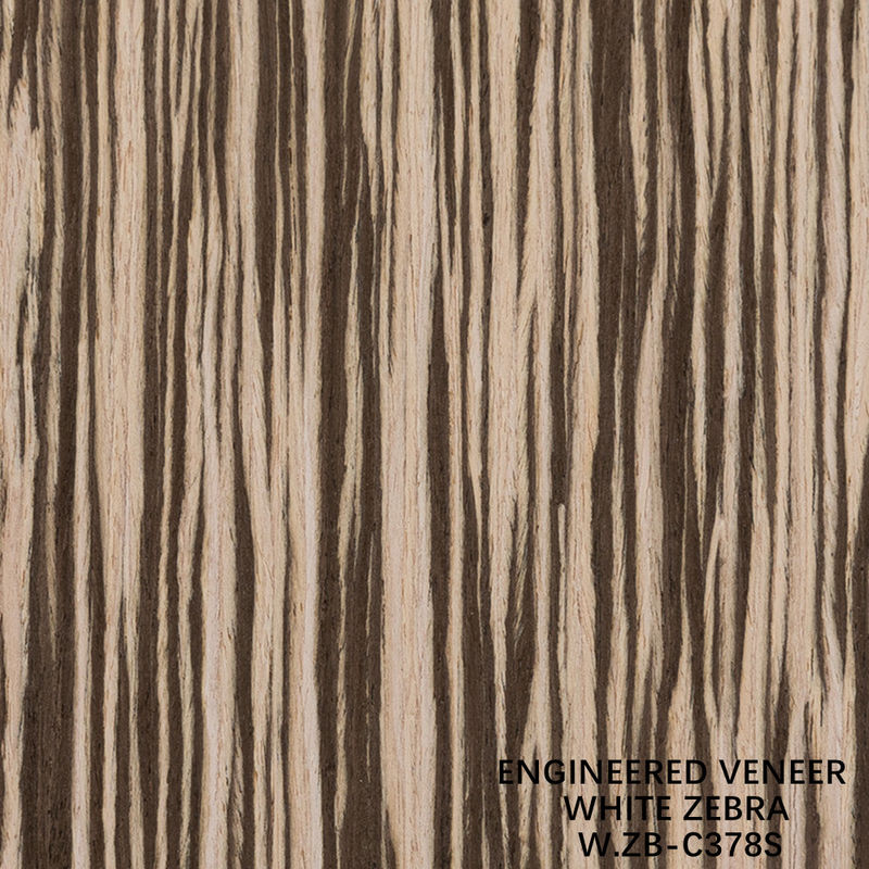 2500 mm de madera de ingeniería carilla blanca cebra de grano recto Zb-378s para madera contrachapada de lujo
