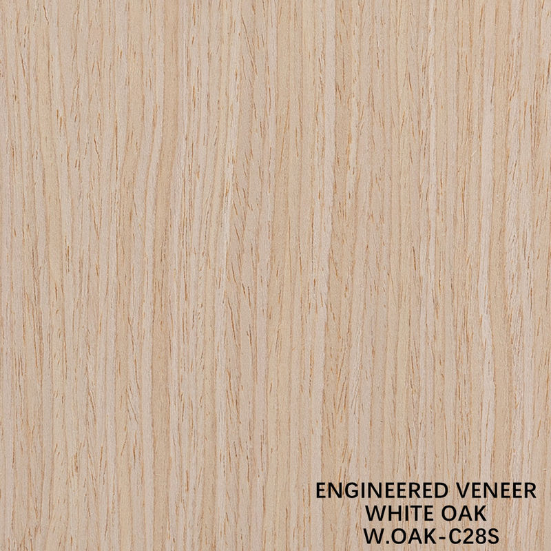 Panel de grano recargado de madera de roble blanco 28S de ingeniería decorativa