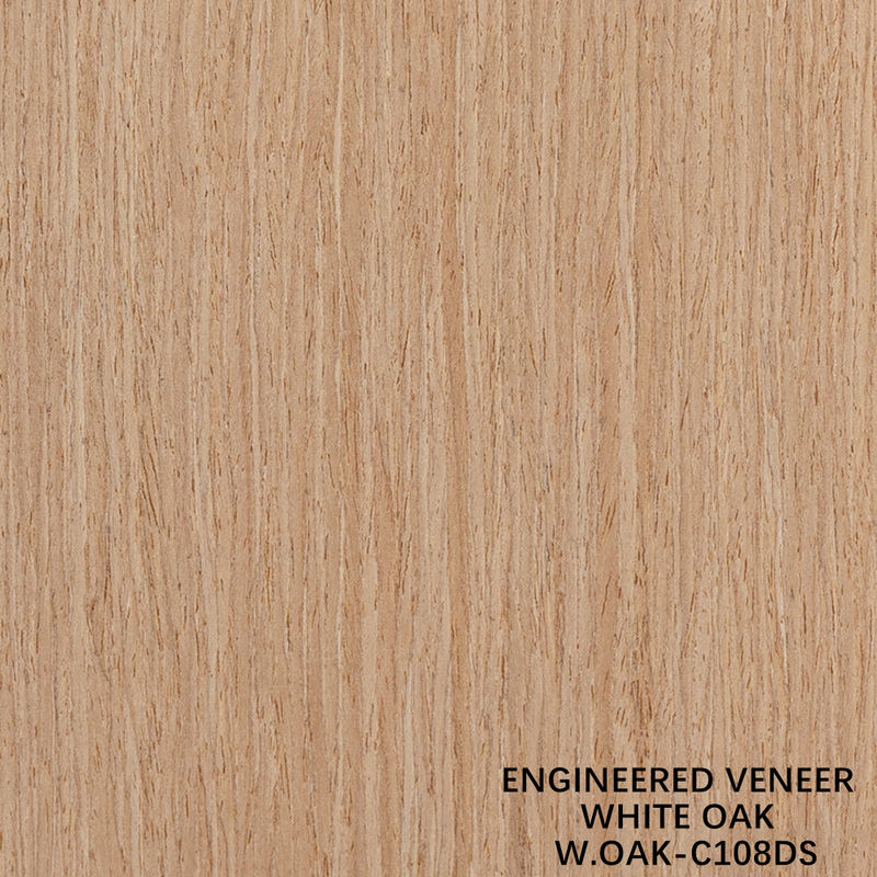 Hojas de veneer de madera recombinadas de lujo Roble blanco 108DS alargado 2500-3100mm para la decoración