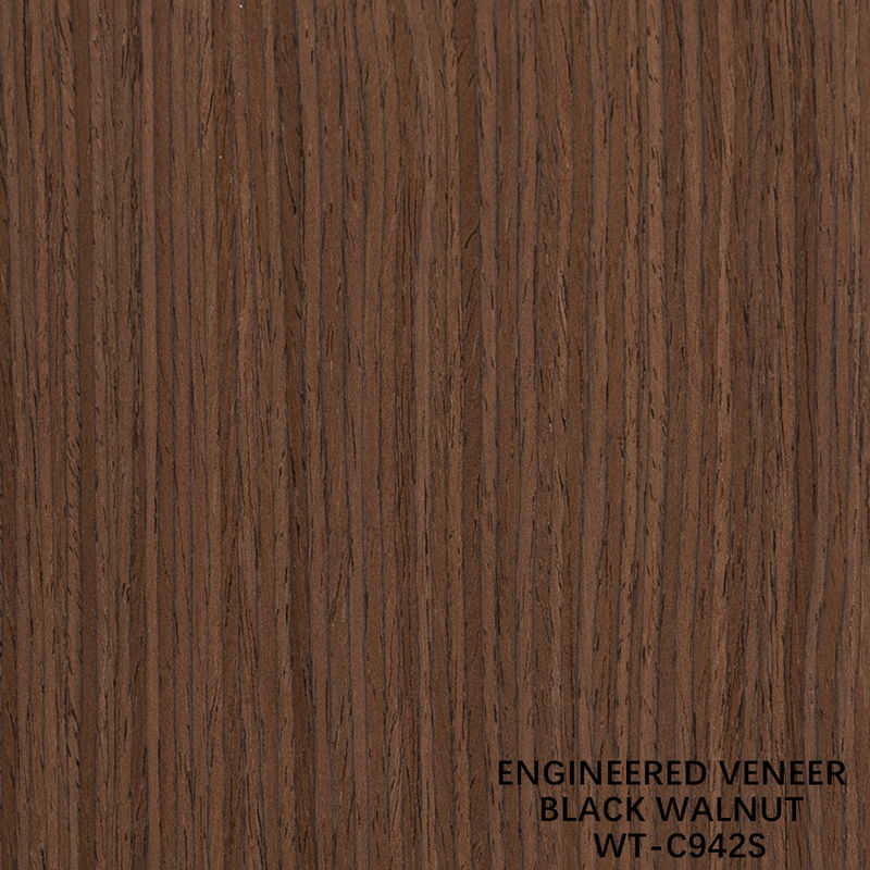 Fabricación de venecedor de madera de nuez de corte de cuarto de grano vertical 942s/943s para puertas interiores