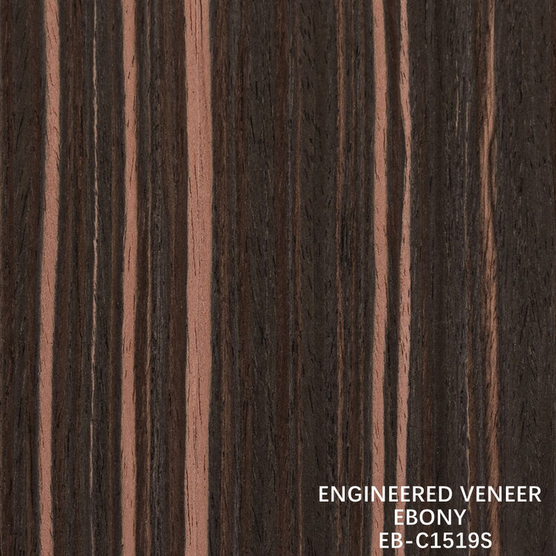 Venecería de madera de ébano artificial de grano vertical de color rojo 2200-3100 mm de longitud para decoración de hoteles