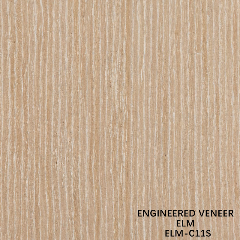Reconocimiento personalizado de madera de olmo veneer recto corte y corte de corona para la cara del gabinete de 2500 * 640 mm