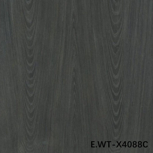 Veneer de madera de alta gama de ingeniería de nuez europea E.WT-X4088C Crown Cut Negro con 0,15-0,55 mm para la fábrica de puertas