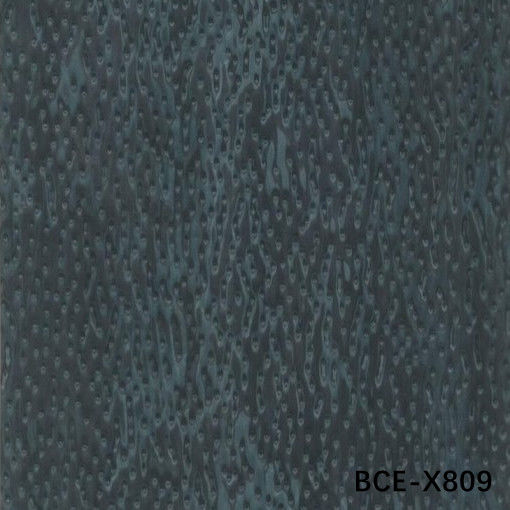Blue Cat's Eye veneer de madera diseñado X809 Especialmente anillo de grano de espesor personalizado de 0,55 mm