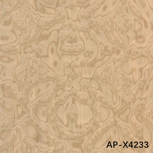 Chapa de madera de ingeniería Ash Sapele Pommele, tamaño estándar 2500*640mm X4233 para puertas y frentes de armarios