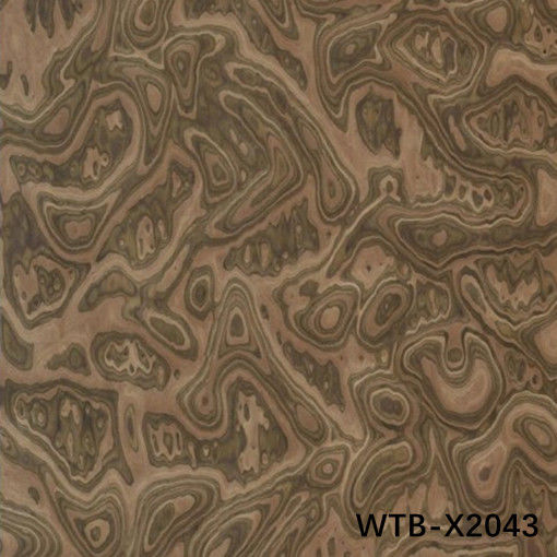 Reconstituido Black Walnut Burl Veneer de madera WTB-X2043 0,15-0,55 mm Para tablero decorativo de interiores