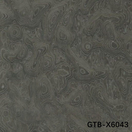 Simulación de Veneer de madera de árbol gris Burl GTB-X6043 Tamaño alargado 2850mm Retorno de lana para el panel de pared del hotel