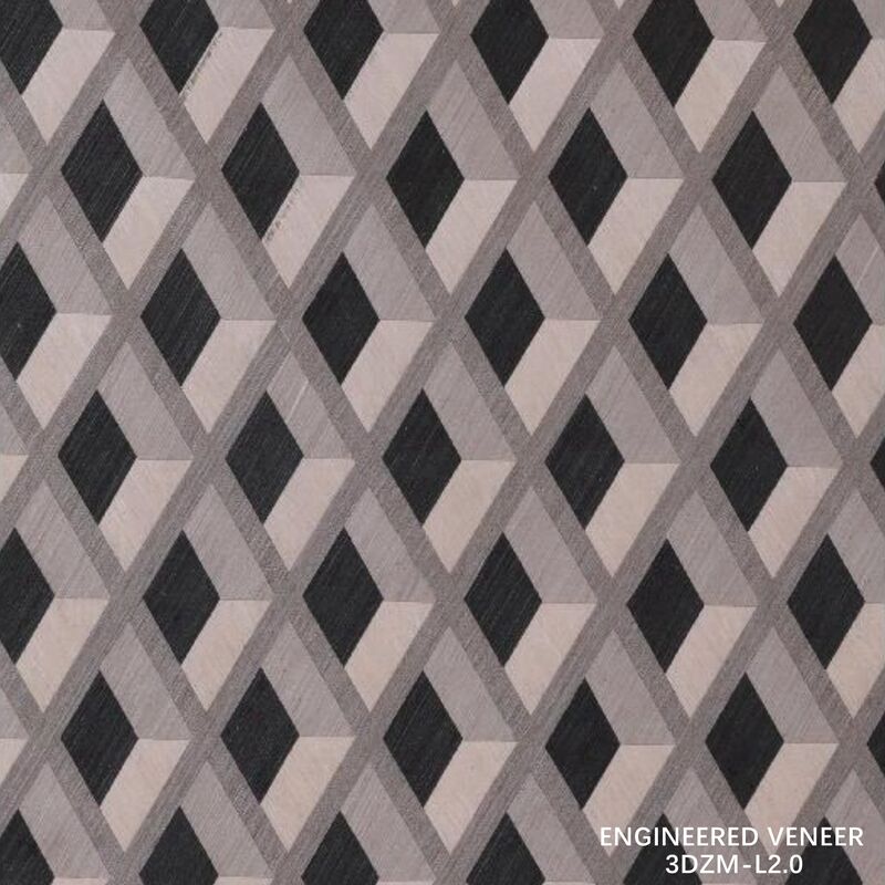 3D 0.5mm Veneer de madera sin costuras de gran tamaño FSC certificado, de alta calidad y duradero 3DZM-L2.0