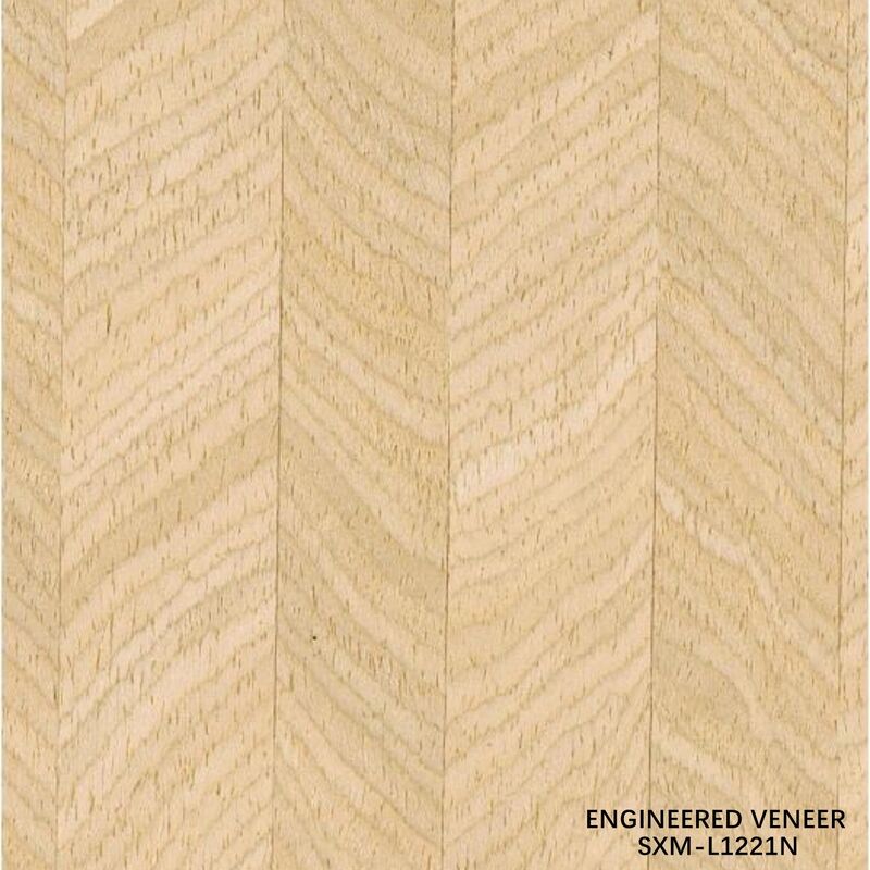 SXM-L1221N Chapa de madera de reconocimiento de textura especial Chapa de alta calidad al por mayor de fábrica para decoración de superficies de puertas y gabinetes de madera 0,40 mm de espesor
