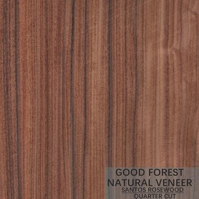 Chapa de madera natural del palo de rosa del hotel del cuarto del corte de la corona derecho