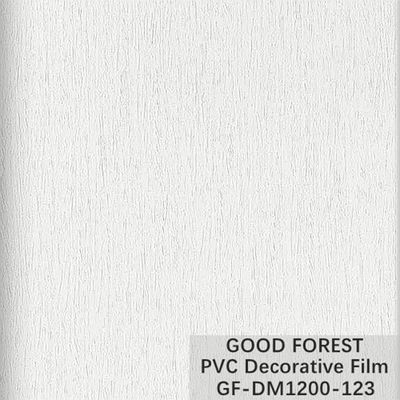 Película decorativa del PVC para el tipo buena fluidez del grano del paño de los muebles