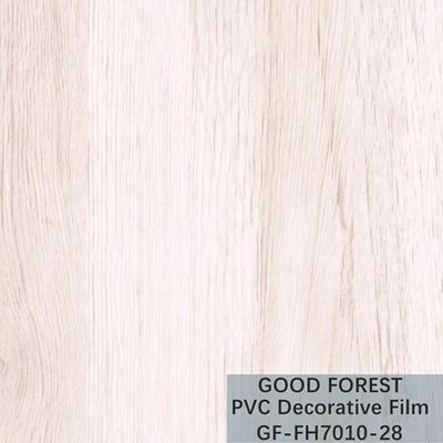 Película blanca del PVC del tablón grano de madera decorativo de la anchura de 1260m m - de 1330m m