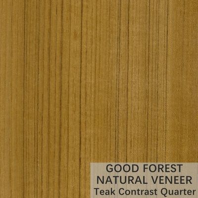 La corona natural de la chapa de madera natural de la teca cortó la certificación del FSC de la chapa