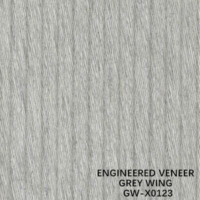 La decoración 3100m m del ISO dirigió la chapa de madera Wing Exotic Grain Grey Color inusual