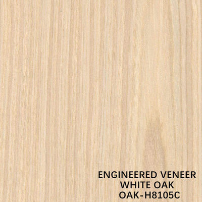 La corona artificial blanca del roble H8105C cortó la chapa de madera dirigida 3100m m popular para las puertas
