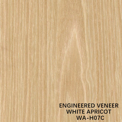 El albaricoque blanco H07C de la chapa de madera renovada del hotel cortó completamente la longitud 3100m m