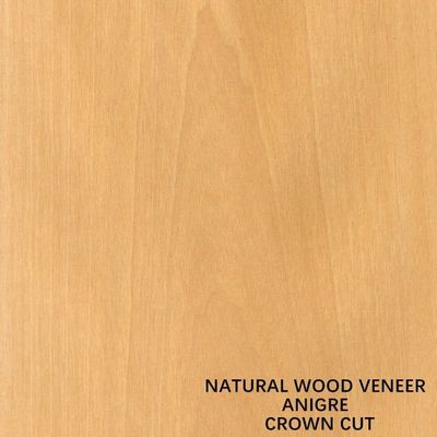 Decoración Veneer de madera negra natural Coroneta de corte plano Grano 0,18-0,55 mm de espesor