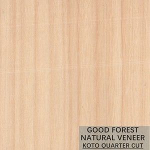 Chapa de madera natural del KOTO de la escama del grano popular para el proceso de teñido